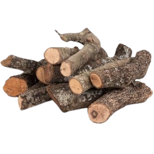 Leña de encina cortada