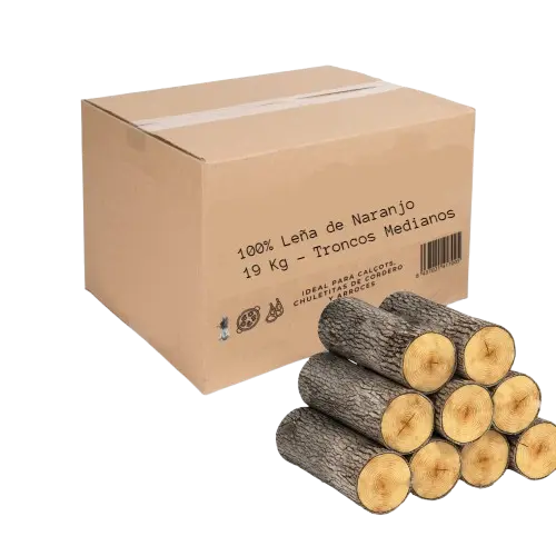 Leña de naranjo para paellas