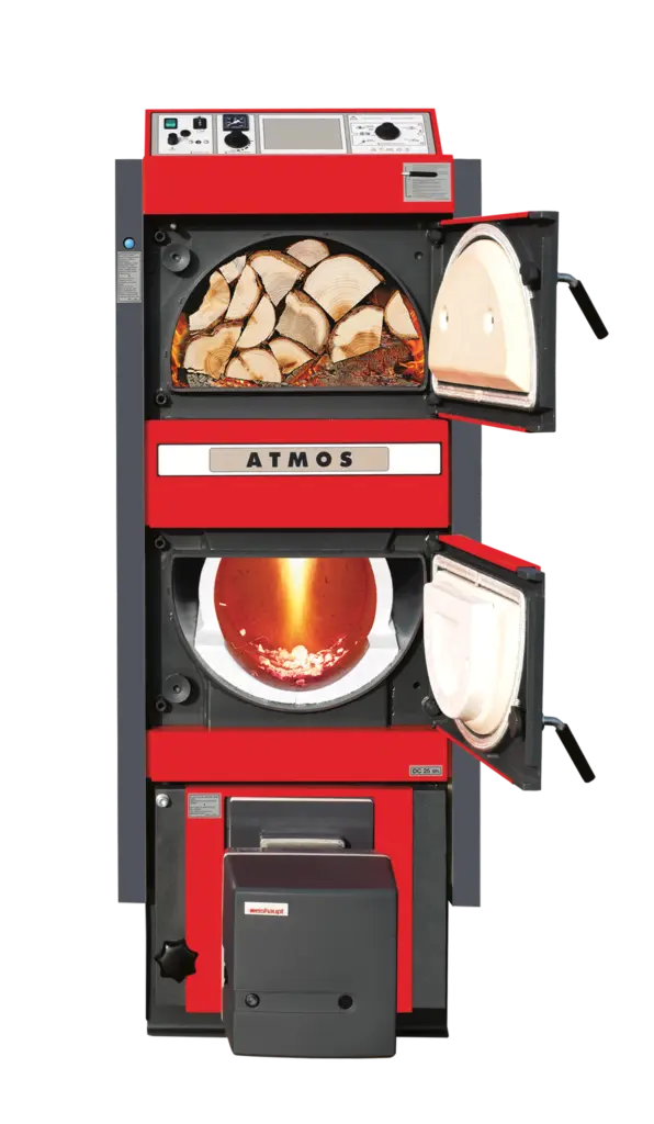 Leña para calefacción de una casa