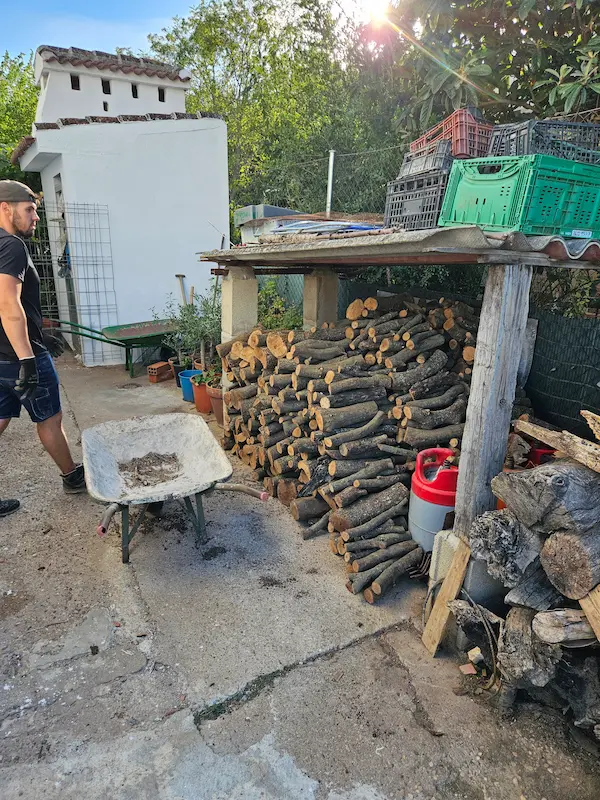 leña de encina a domicilio